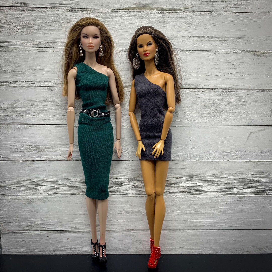 One Shoulder Dress For Barbie, Model Muse, Fashion Royalty, and Curvy Dolls | MakerPlace by Michaels One Shoulder Dress For Barbie, Model Muse, Fashion Royalty, and Curvy Dolls | MakerPlace by Michaels